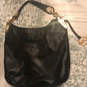 Black pebbles leather Michael Kors Bag